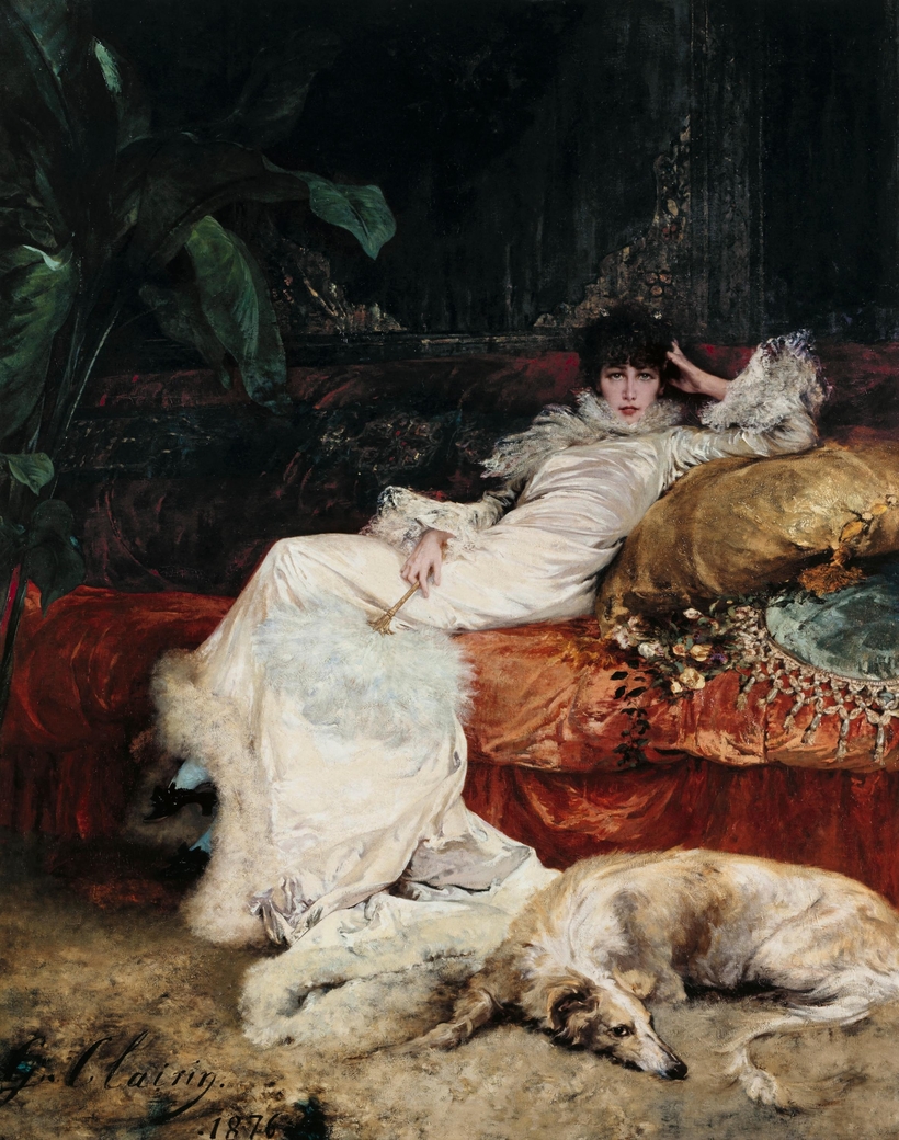 Portrait of Sarah Bernhardt, by Georges Clairin, 1876.