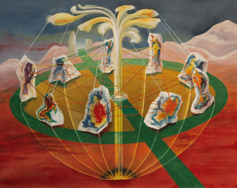 Dance of the Nine Opals, painted by Ithell Colquhoun in 1942.